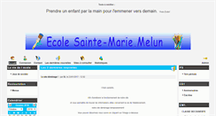 Desktop Screenshot of primaire.sainte-marie-melun.org