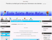 Tablet Screenshot of primaire.sainte-marie-melun.org